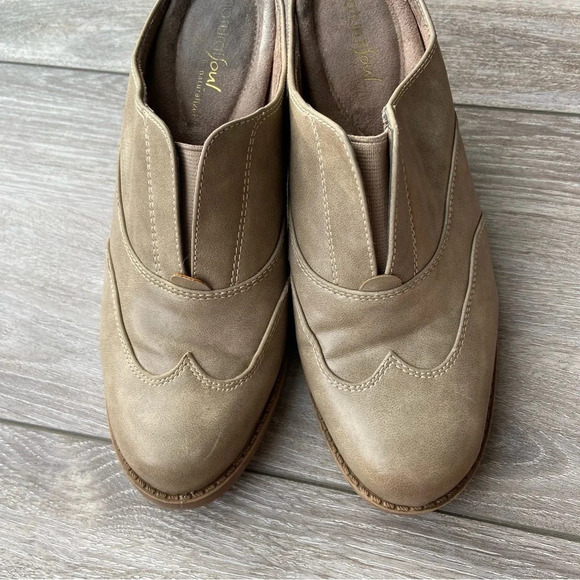 Natural Soul Cammie Slip On Wingtip Mules Clogs - Picture 3 of 13